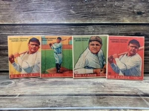 4 Custom (Any Players) Art Wood Baseball Card Sign Display - 12" Tall - Picture 1 of 9