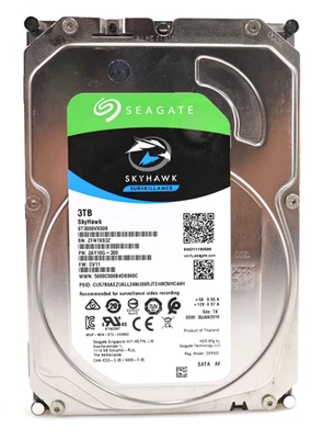 Seagate Skyhawk ST3000VX009 3.5" 3TB SATA III 6Gbps Surveillance Hard Drive - Image 1 of 2