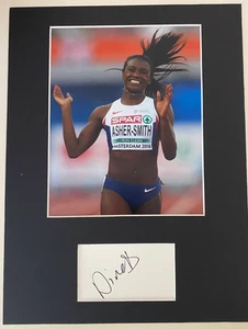Dina Asher Smith **HAND SIGNED** 16x12 mounted display ~ AUTOGRAPHED - Picture 1 of 1