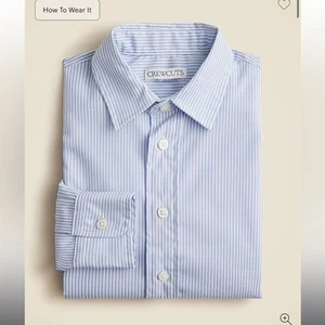 Crewcuts Boys' Ludlow Premium fine cotton dress shirt in stripe 10 - Picture 1 of 4