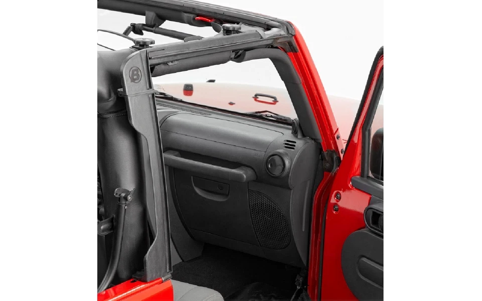 Bestop 55011-01 Black Replacement Door Surrounds for 10-18 Jeep Wrangler JK 4 Dr - Image 1 of 3
