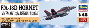 HASEGAWA : 1/48 : F/A-18D : Hornet : VMFA(AW)-224 : Bengals : 07545 : dal GIAPPONE - Foto 1 di 2