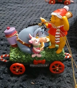 2002 Disney Bradford Editions Ornament Poohs Honeypot Express Train Car Eeyore - Bild 1 von 10