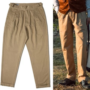 Pantalones informales plisados rectos de colección Red Tornado para hombre - Imagen 1 de 32
