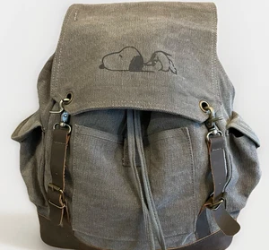Mochila de expedición Snoopy ROTHCO vintage personalizada mochila de lona gris carbón - Imagen 1 de 21