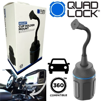 QUAD LOCK 360 Cup Holder Mount Auto Boot Wohnmobil Becherhalter Handyhalterung - Bild 1 von 4