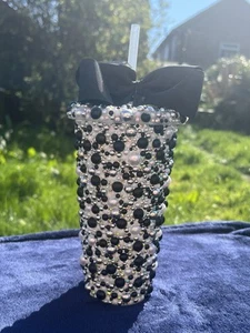 Black And White 24oz Bling Cup - Picture 1 of 2