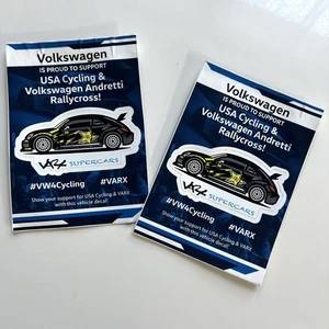 Original Volkswagen4Cycling Sticker USA Cycling Rallycross 2x Decals - Picture 1 of 5