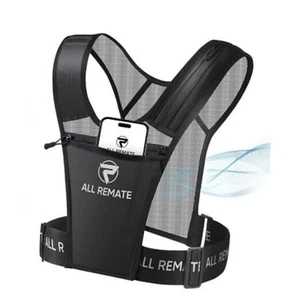 Chaleco para Correr Pecho Soporte para Teléfono, Equipo de Entrenamiento Reflectante Ajustable - Imagen 1 de 7