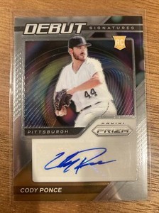 CODY PONCE 2021 PRIZM RC ROOKIE DEBUT SIGNATURES #DS-CP