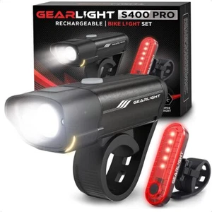 S400 Rechargeable Bike Light Set - Night Riding Accessories - White Elephant Sto - Picture 1 of 9