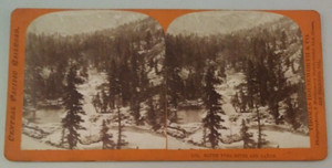 Stereoview Photo Yuba River California Central Pacific Railroad Houseworth CPRR