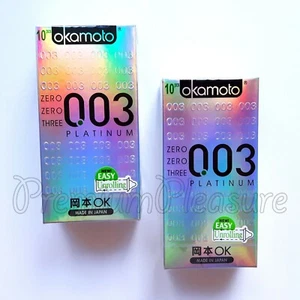Okamoto 003 PLATINUM Kondome * 0,03 Dicke * Super Ultra Thin * 2 Boxen à 20 Stück - Bild 1 von 2