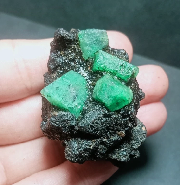 100% Natural Untreated Unheated Zambian Emerald Rough Loose Gemstone Raw. - image 1 of 4
