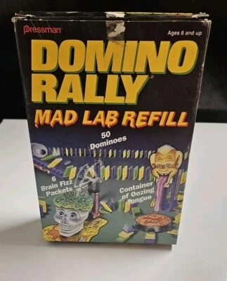 NEW Vtg Domino Rally Mad Lab Set REFILL, Pressman 1996 - Image 1 of 2