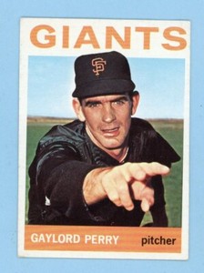1964 Topps #468 Gaylord Perry San Francisco Giants Baseball Card EX app isu top