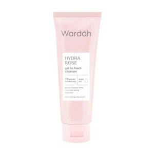 Wardah Hydra Rose Gel to Foam Cleanser - Dry Skin Facial Cleanser 100ml - Picture 1 of 1
