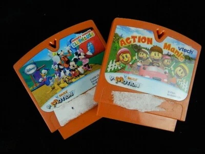 2 VTech Smile Games ~ Action Mania AND Mickey Mouse Clubhouse - Not Tested - Image 1 of 4