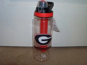 Botella Tritan Georgia Bulldogs 32 oz Cool Gear con tapa y varilla de gel congelado - Imagen 1 de 3