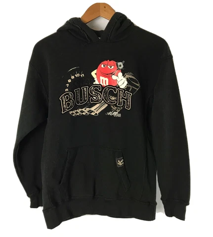 Nascar Sweatshirt Mens Large Chase Authentics Racing Hoodie Kyle Busch M&M’s Cover