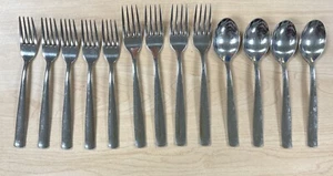 Lote de 13 tenedores de ensalada de cena Oneida STRAUSS cucharaditas acero inoxidable 18/10 EE. UU. - Imagen 1 de 5