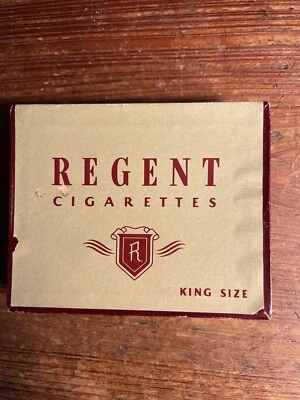 Caixa de cigarros vintage 1950's VAZIA Regent King Size - Riggio Tobacco Corp - NY - Imagem 1 de 4