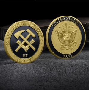 Navy Hull Maintenance Challenge Coin Collectable Commemorative Military - Picture 1 of 7
