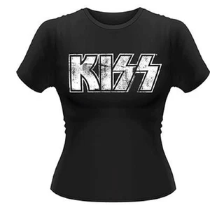 KISS - Distressed Logo - Girlie Girl Damen Woman Shirt - Größe Size XXL - NEU - Bild 1 von 1
