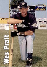 1995 Auburn Astros Team Issue #10 Wes Pratt North East Maryland MD Baseball Card