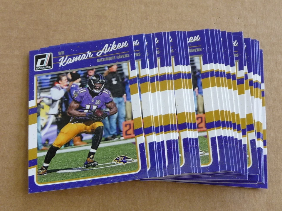 2016 Panini Donruss KAMAR AIKEN BASE LOT BALTIMORE RAVENS 25 CARDS #24 - Image 1 of 1