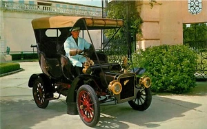 1906 Cadillac Bellm Antique Car Music Yesterday Sarasota FL Postcard - Picture 1 of 2