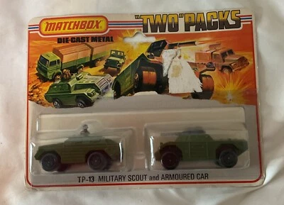 Matchbox Lesney Two Packs TP-13 Military Scout & Armoured Car Sealed VTG 1975 - Image 1 of 4