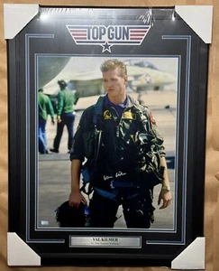 VAL KILMER SIGNED AUTOGRAPHED "TOP GUN" 16X20 PHOTO FRAMED CELEBRITY AUTHENTICS - Picture 1 of 3