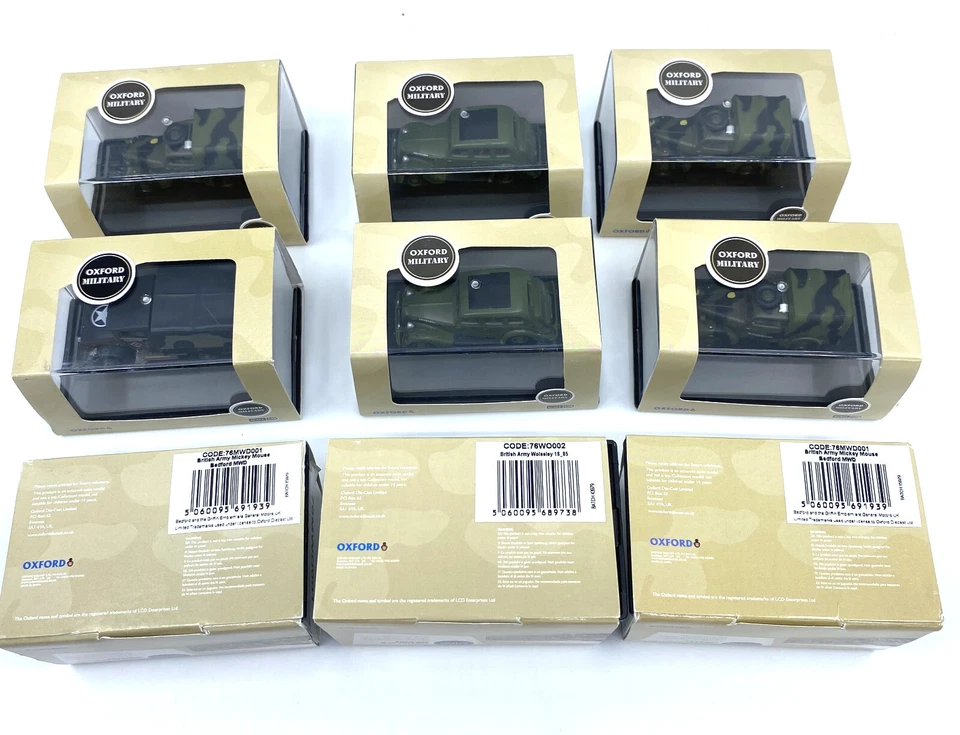 9 Oxford 1/87 Scale Military Jeeps British Army Bedford MWD 18_85 Cars 76TIL001 - Image 1 of 1