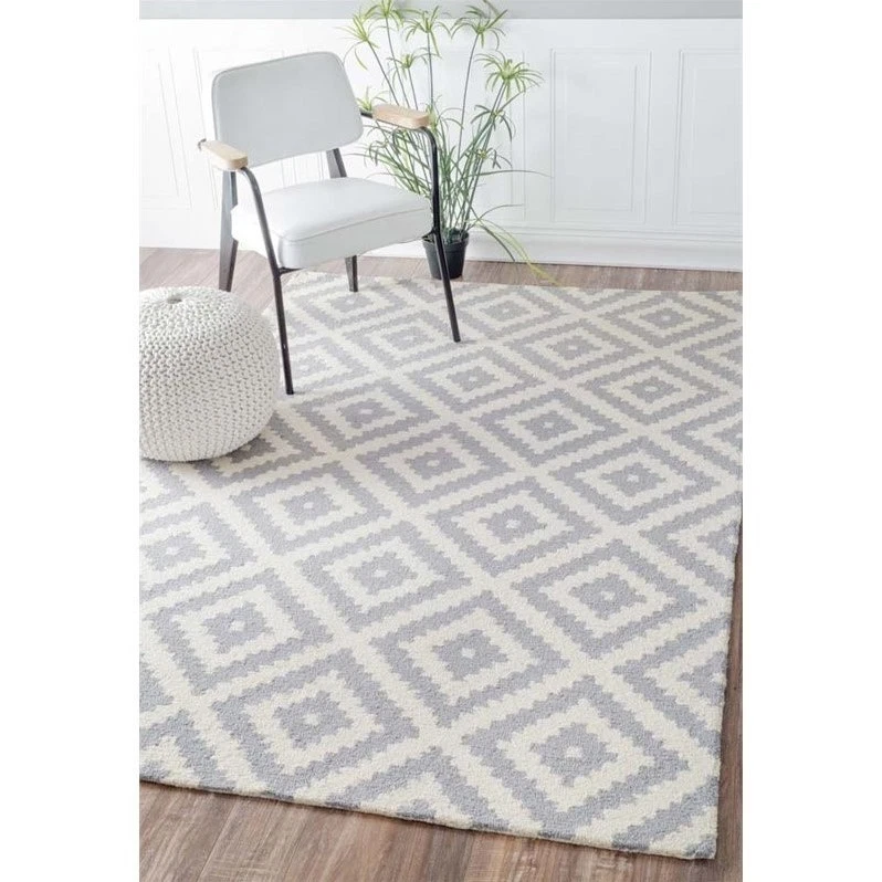 nuLOOM Mtvs174b Hand Tufted Kellee Wool Runner Rug 2' 6" X 8' Grey