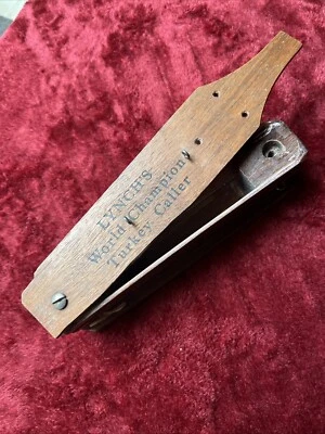 Caja de colección Early Lynch Turkey Call Birmingham Alabama modelo 102 Foto 1 de 4