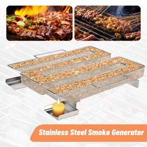 BBQ Kaltraucherzeuger 25cm Kaltrauchgenerator Räucherspirale Kalträuchern Spar - Bild 1 von 18