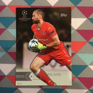 #23 Johan Wiland Malmo FF 3/10 made 2015-2016 Topps UEFA Champions Showcase