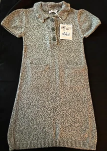 Weizen Pulloverkleid im Polo-Stil - staubgrün - neu mit Etikett Mädchen 10 Jahre - Bild 1 von 2