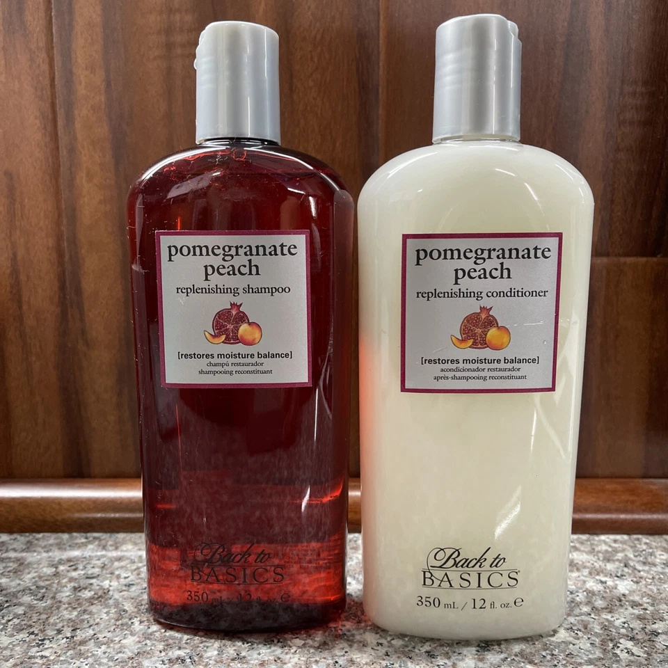 Back To Basics Pomegranate Peach Shampoo 12oz  & Conditioner 12oz (DUO) - Image 1 of 2