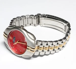 Vintage FORD Logo Watch Red Dial 3ATM WR Rare Licensed - New Cell - Runs Great - Picture 1 of 9