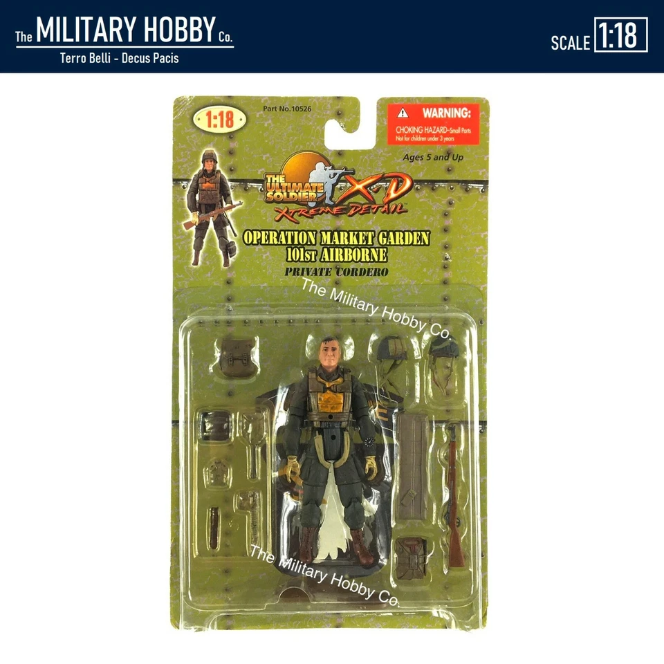 1:18 21st Century Toys Ultimate Soldier WWII US Army Airborne Soldier - Cordero - Image 1 of 1