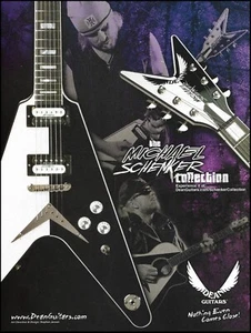 Michael Schenker Signature V Dean guitar collection ad 2005 advertisement print - Imagen 1 de 3