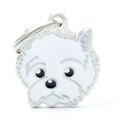 West Highland Terrier Dog ID Tag (55) - Engraved FREE- Personalised - Charm - Image 1 of 2