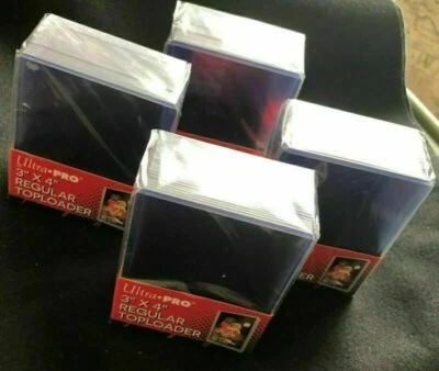 Ultra PRO Regular 100 Count 3X4 Toploaders Top Loaders NEW SEALED (4-25 Ct) 35pt - Image 1 of 2