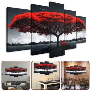 5Pcs Canvas Print Paintings Landscape Pictures Wall Art Modern Living Room Decor - Picture 1 of 9