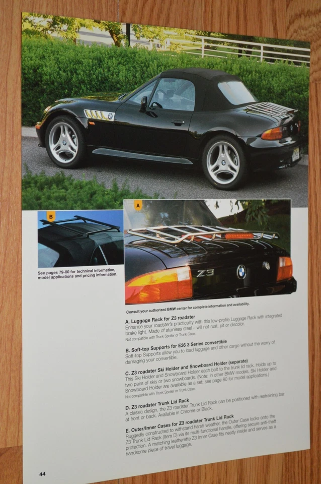 1999 BMW Z3 ROADSTER ORIGINAL DEALER ADVERTISEMENT PRINT AD-99 - Image 1 of 1