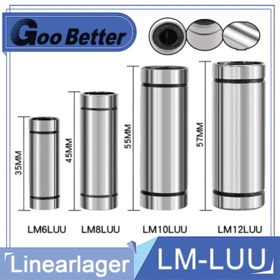 LM6LUU LM8LUU LM10LUU LM12LUU Linearlager Linearführung Kugellager Drucker CNC - Bild 1 von 4