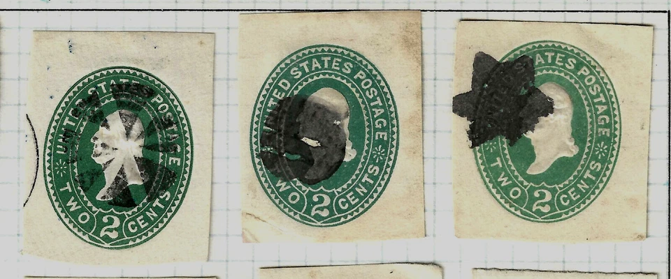 Collection Fancy Cancels STAR RADIAL ETC 3 Cent Washington Postal Corner US F25 - Image 1 of 3