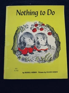 Children's Book-"Nothing To Do"-By Russell Hoban-4th Printing-Vintage copy 1970 - Imagen 1 de 9